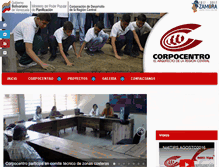 Tablet Screenshot of corpocentro.vicepresidencia.gob.ve